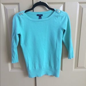 Mint green gap sweater